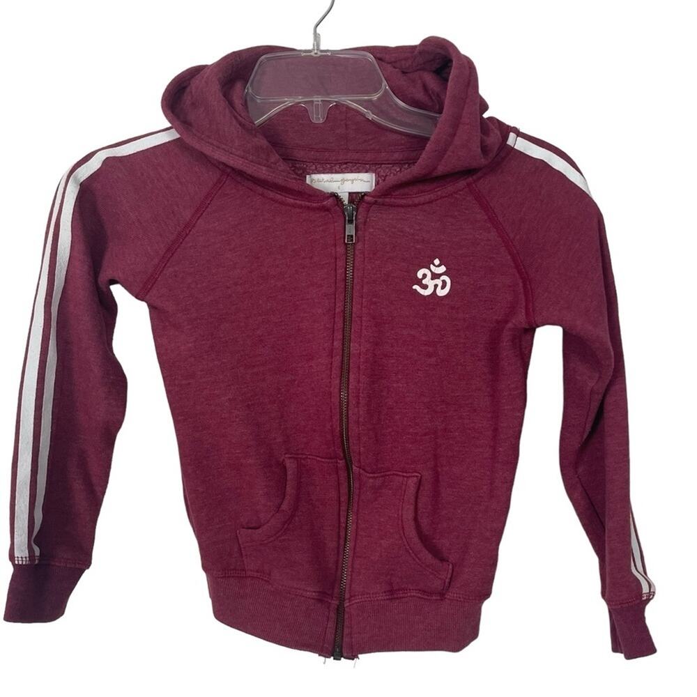 Spiritual Gangster Maroon Full Zip Hoodieā Size 6